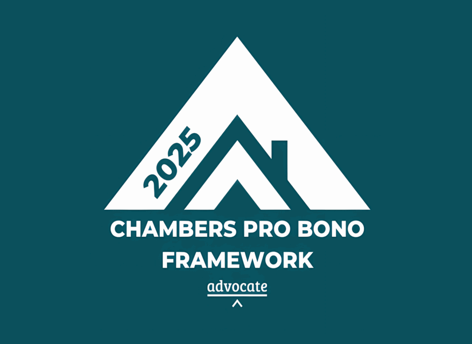 Chambers Pro Bono Framework advocate 2025